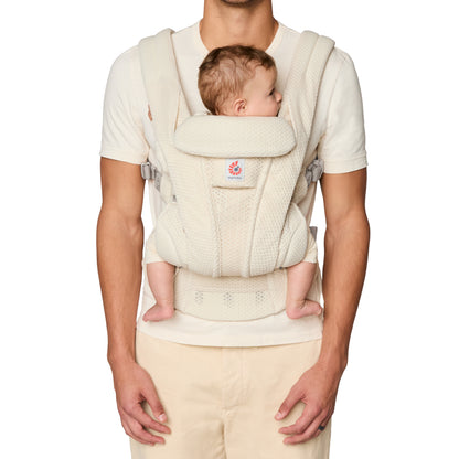 draagzak omni deluxe, mesh cloud white - ERGOBABY