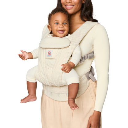 draagzak omni deluxe, mesh cloud white - ERGOBABY