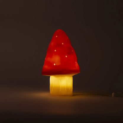 nachtlamp mushroom small, red - GL JO + LIZ