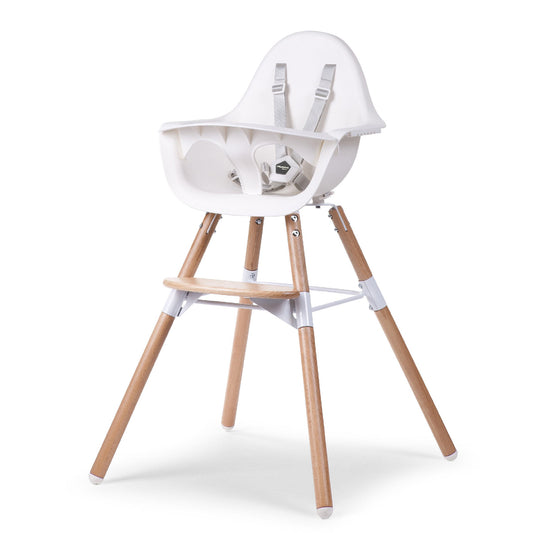 meegroeistoel evolu 2, naturel/white - CHILDHOME