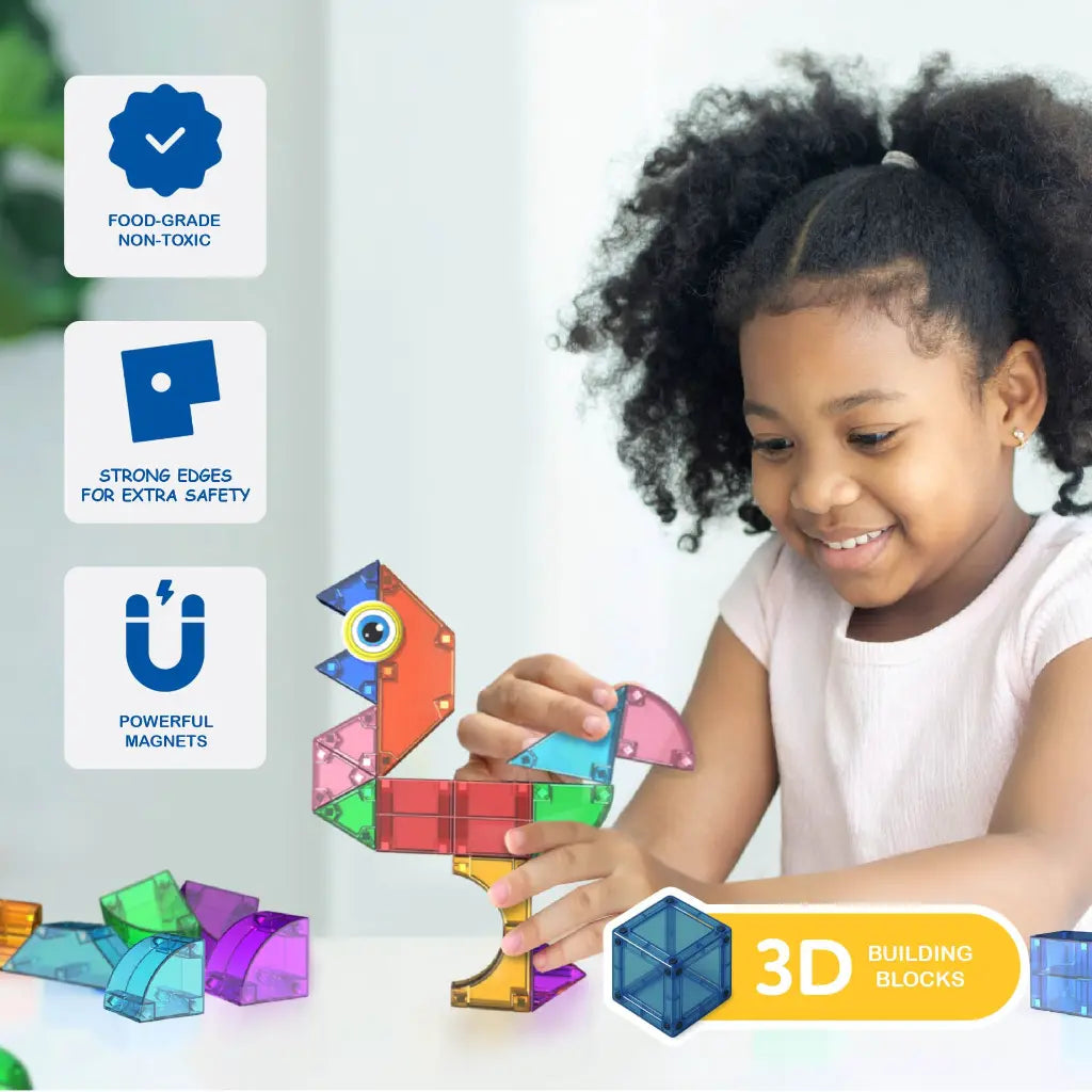 magnetische blokken 64 st. - CUBIXX