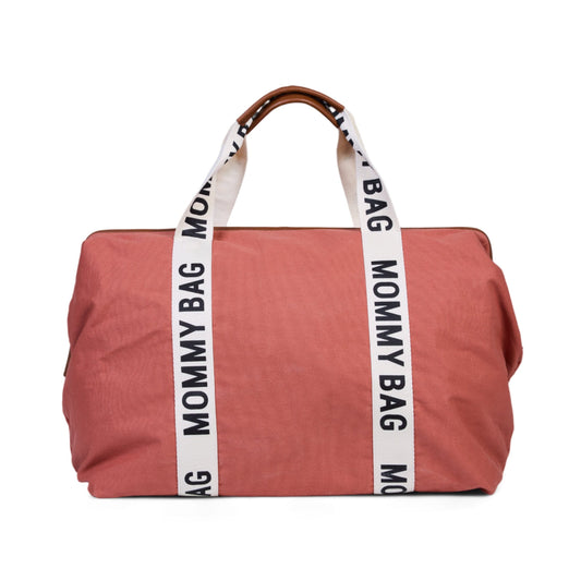luiertas 'mommy bag' signature, canvas terracotta - CHILDHOME