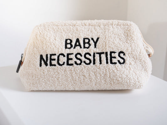 toilettas 'baby necessities', teddy ecru - CHILDHOME