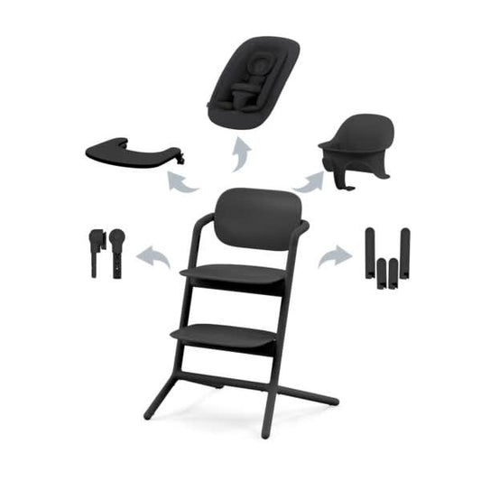 meegroeistoel LEMO 4-in-1, stunning black - CYBEX