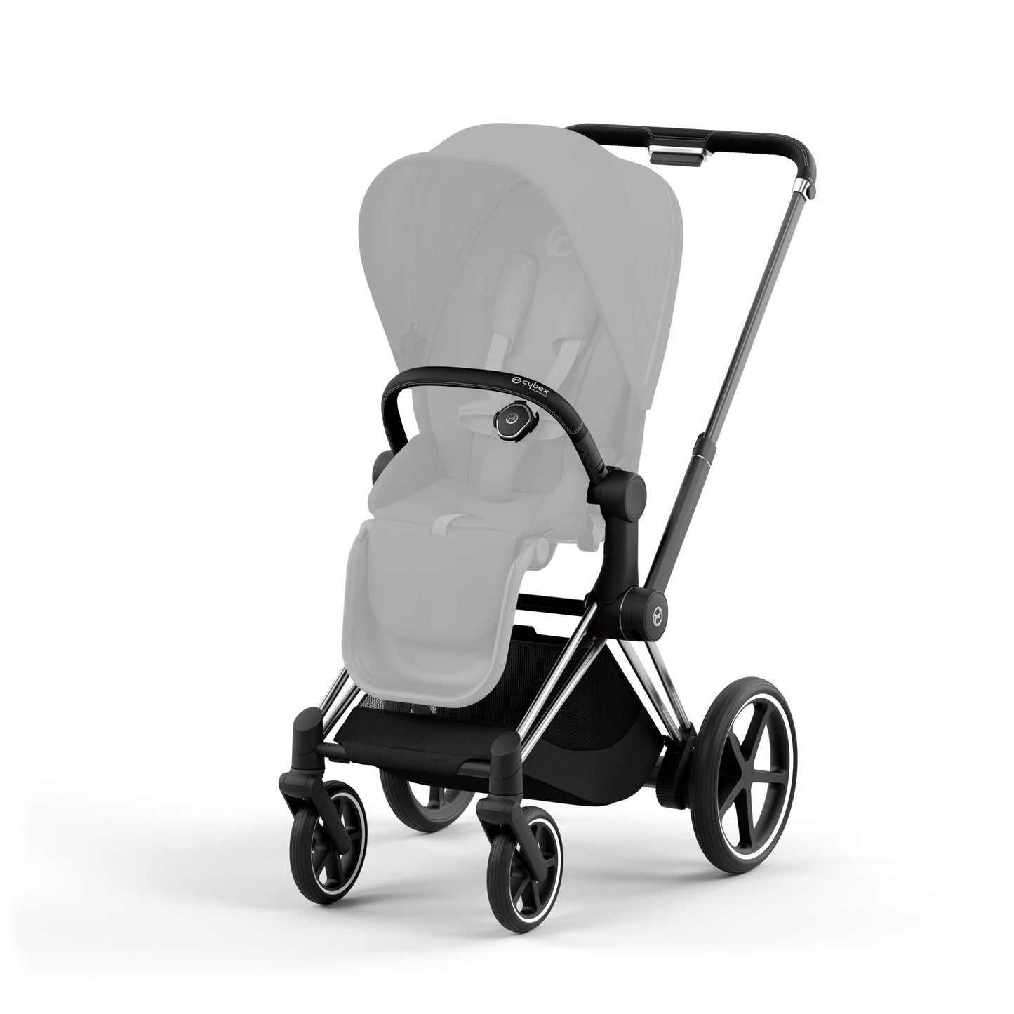 kinderwagen e-Priam frame, chrome black details - CYBEX