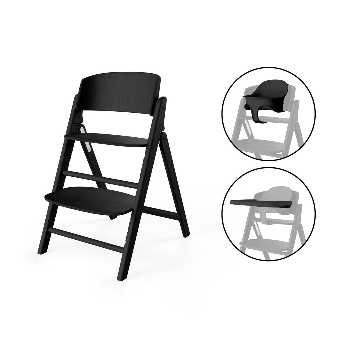 meegroeistoel CLICK & FOLD 3-in-1, stunning black - CYBEX
