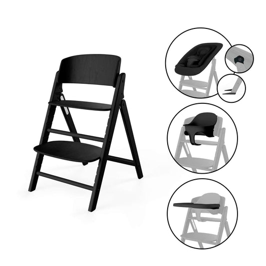 meegroeistoel CLICK & FOLD 4-in-1, stunning black - CYBEX