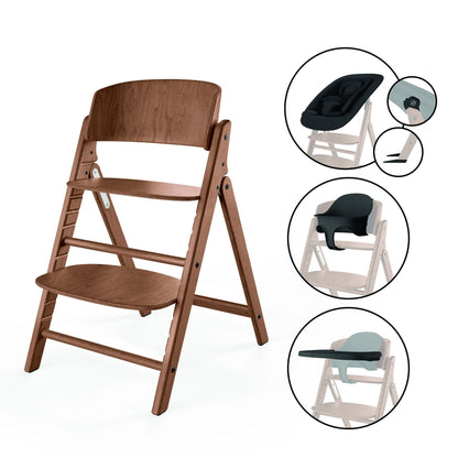 meegroeistoel CLICK & FOLD 4-in-1, dark natural - CYBEX