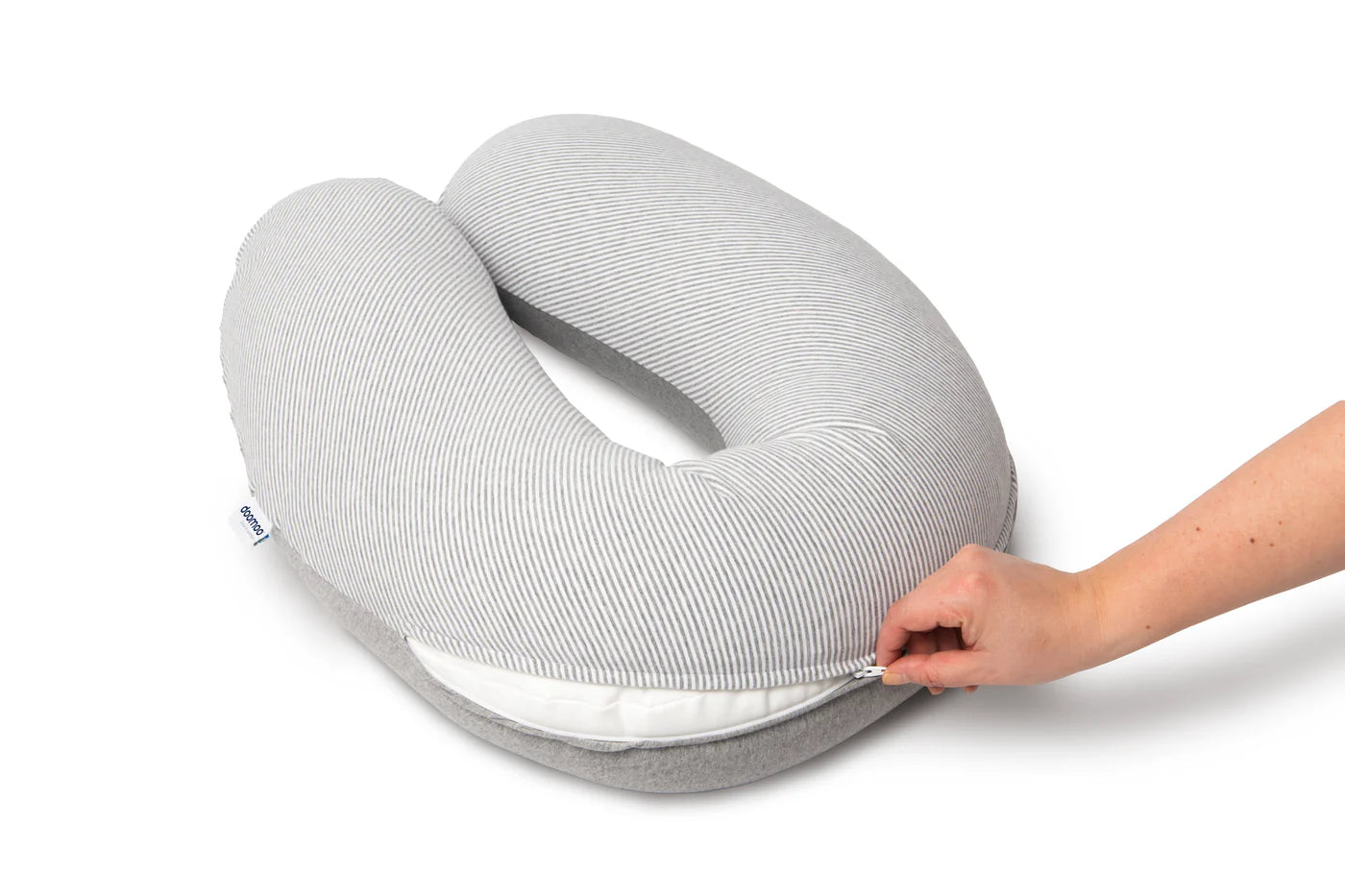 zwangerschapskussen buddy, classic grey - DOOMOO