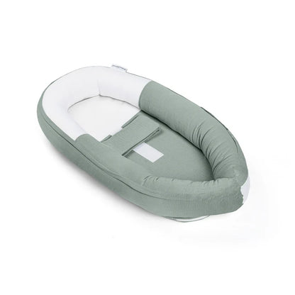 babynest cocoon, tetra jersey green - DOOMOO
