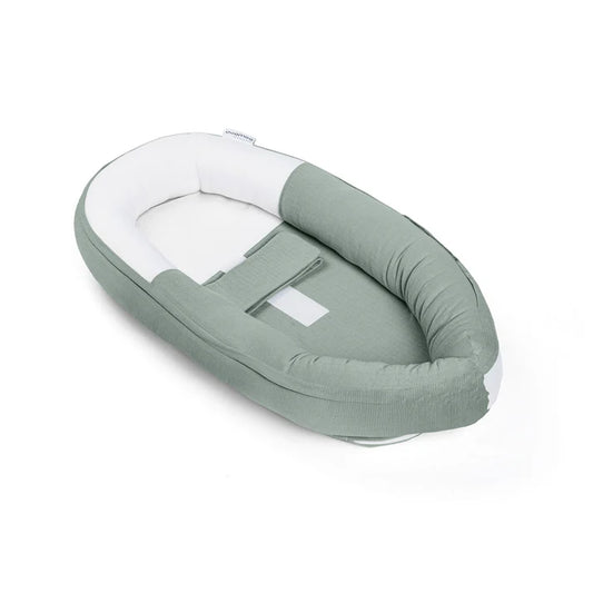 babynest cocoon, tetra jersey green - DOOMOO