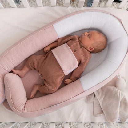 babynest cocoon, chiné pink - DOOMOO