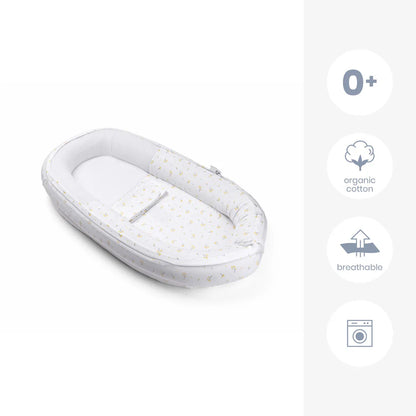 babynest cocoon, flower yellow - DOOMOO