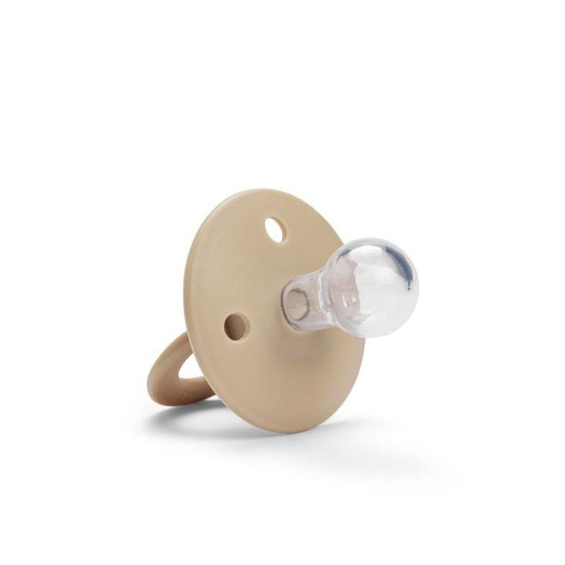 fopspeen binkie silicone newborn, pure khaki - ELODIE