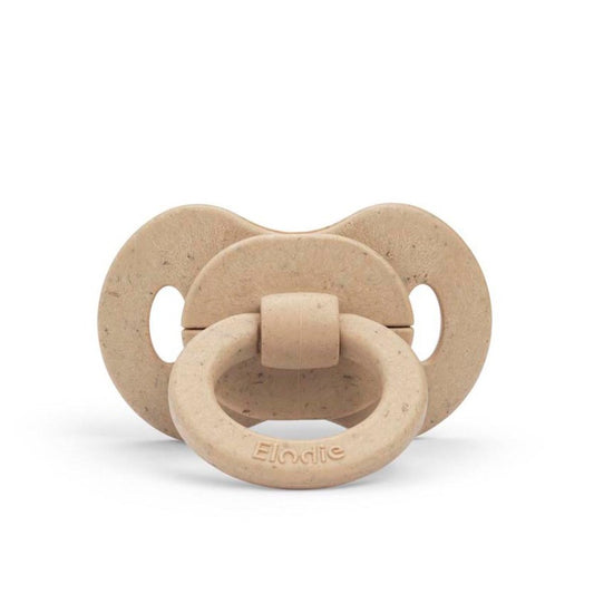 fopspeen bamboe newborn, pure khaki - ELODIE
