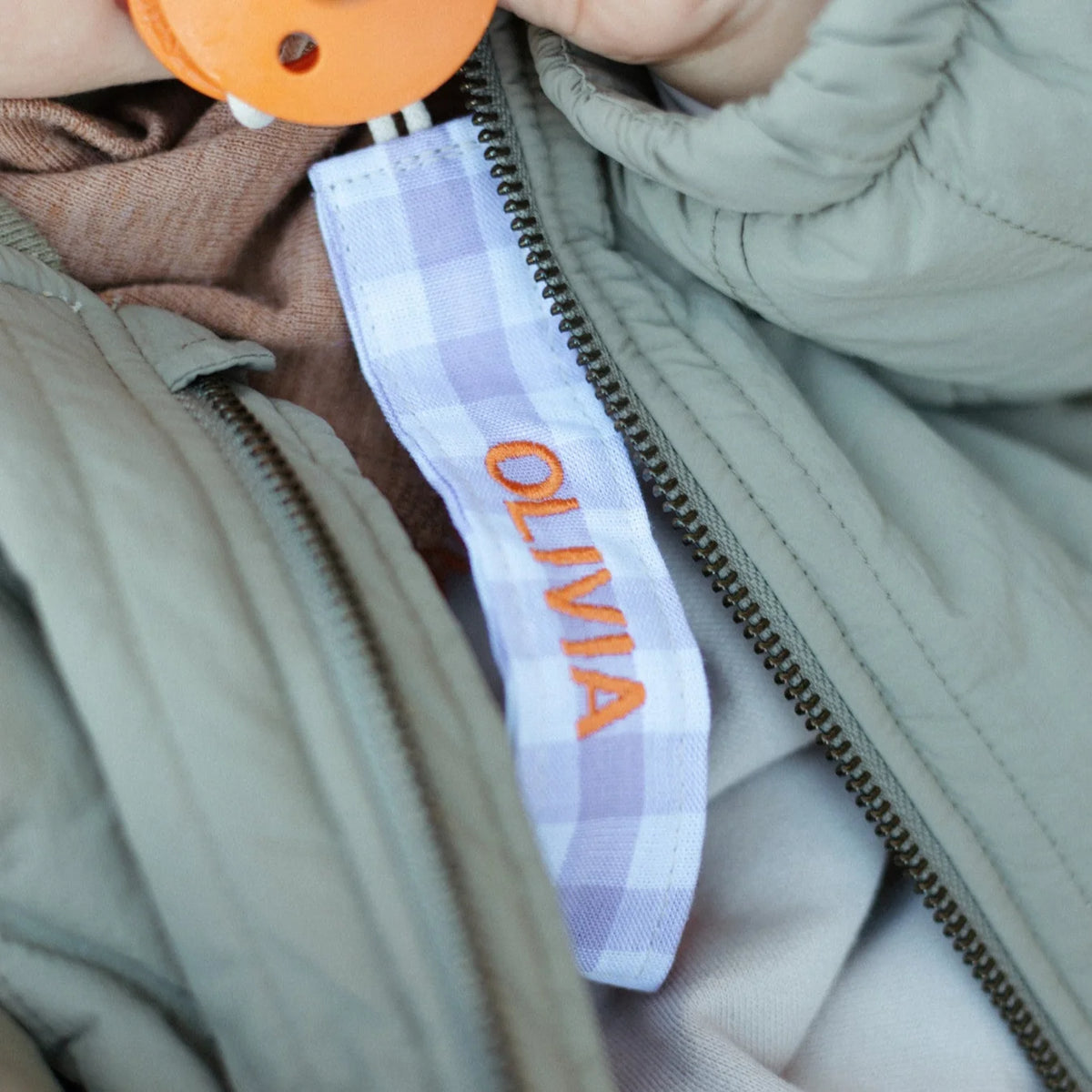 speenkoord lovely linnen, lucky lila - ATELIER POMME