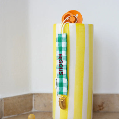 speenkoord checked, easy emerald - ATELIER POMME