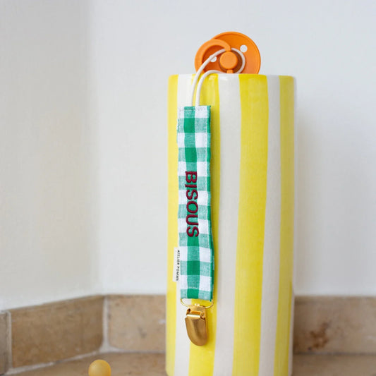 speenkoord checked, easy emerald - ATELIER POMME