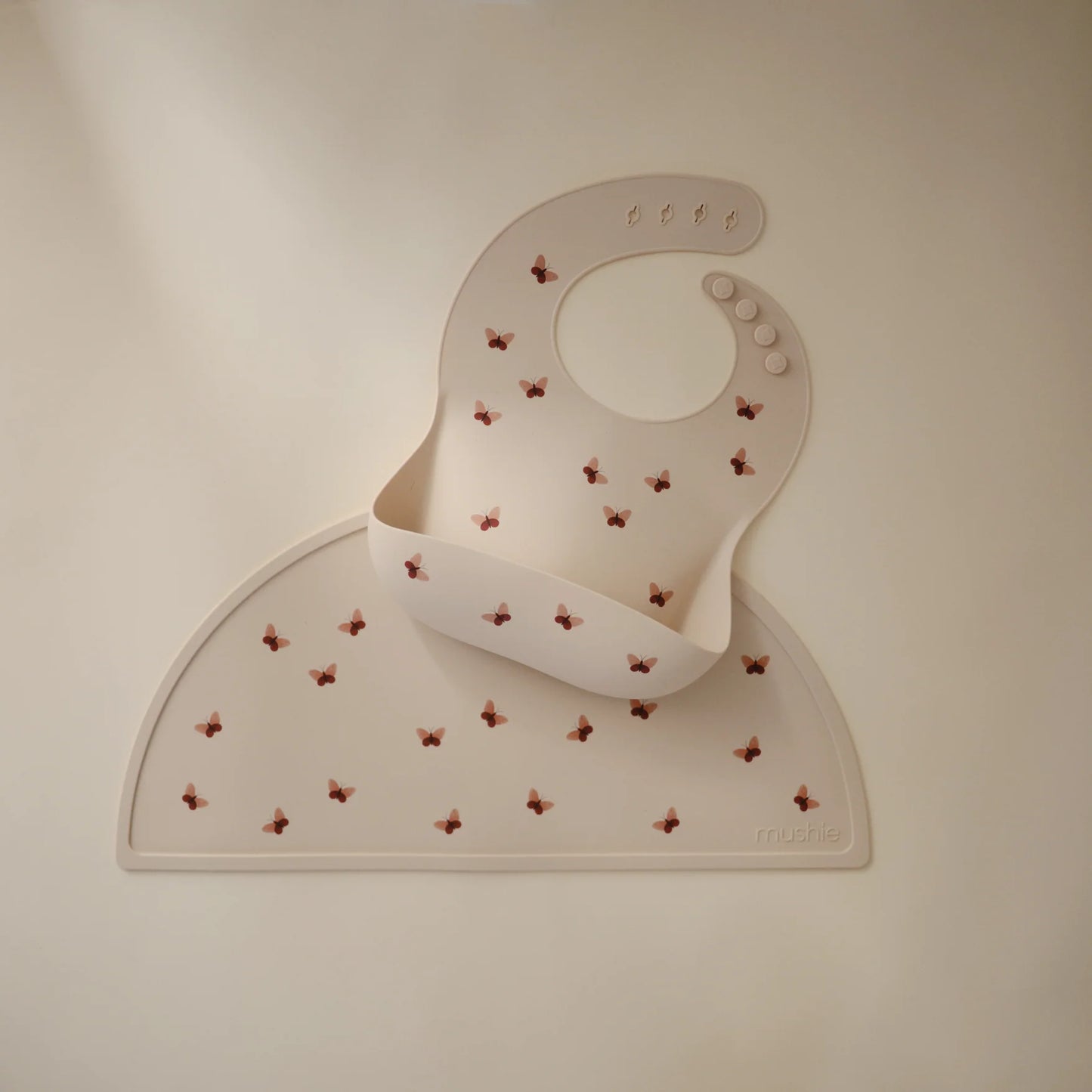siliconen eetslab, butterflies - MUSHIE