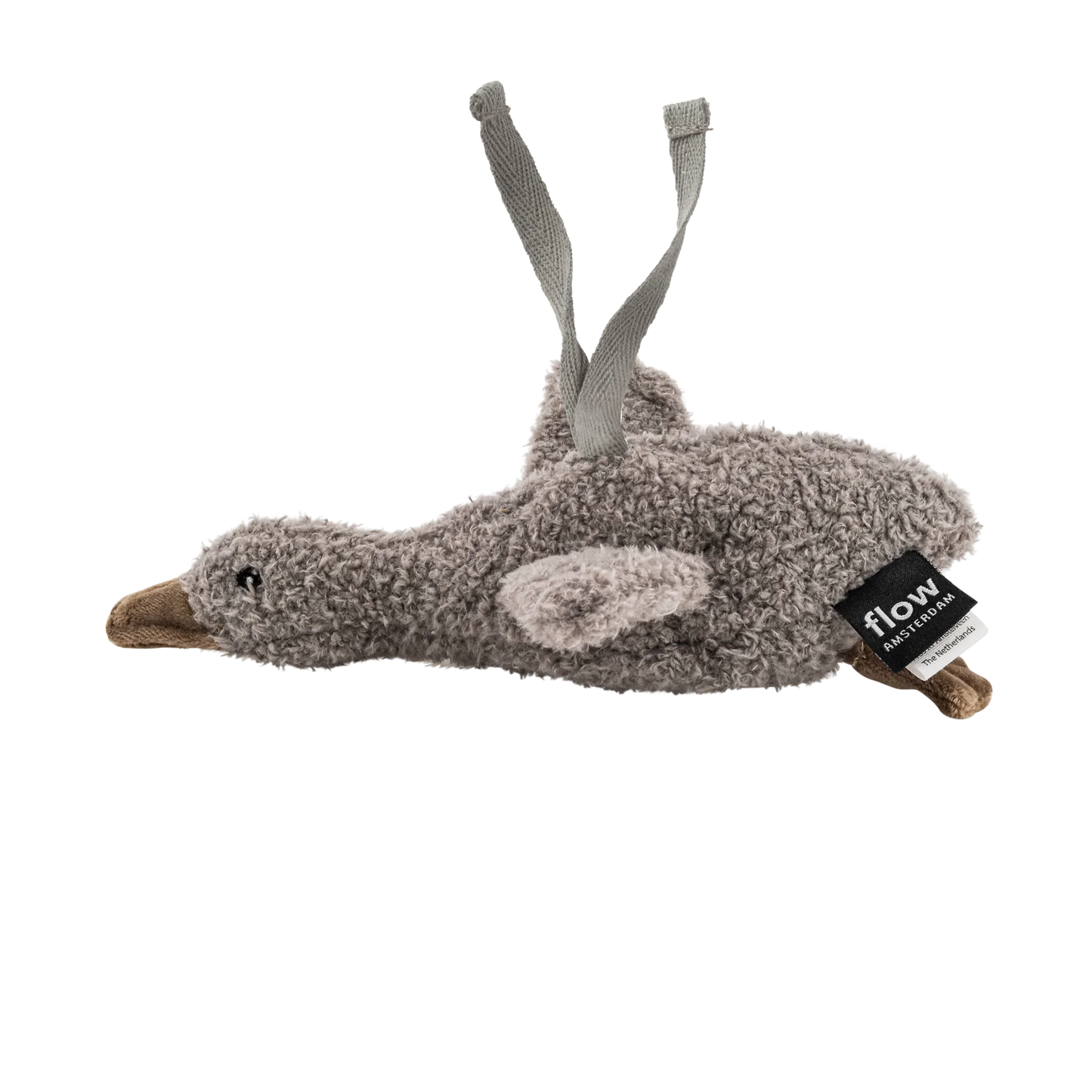 knuffel + geluid onderweg, liva duck grey – FLOW AMSTERDAM