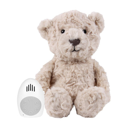 knuffel + geluid, lou bear beige - FLOW AMSTERDAM