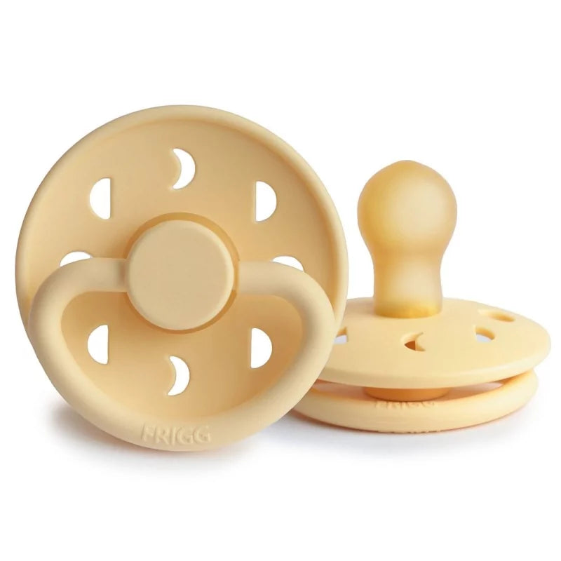 fopspeen moon latex, pale daffoldil, 0-6 mnd. – FRIGG