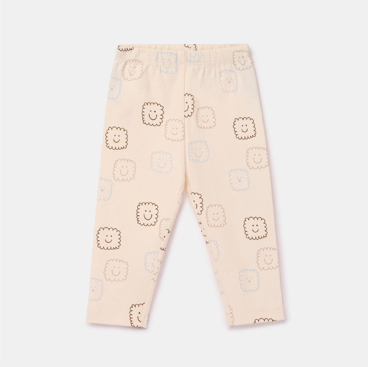 pyjama katoen smile, beige - WOODY