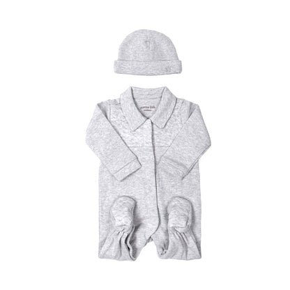 babypak, chevron light grey, boy - POETREE KIDS