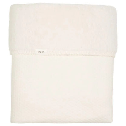 wiegdeken elim teddy, warm white - KOEKA