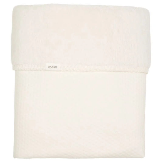 wiegdeken elim teddy, warm white - KOEKA