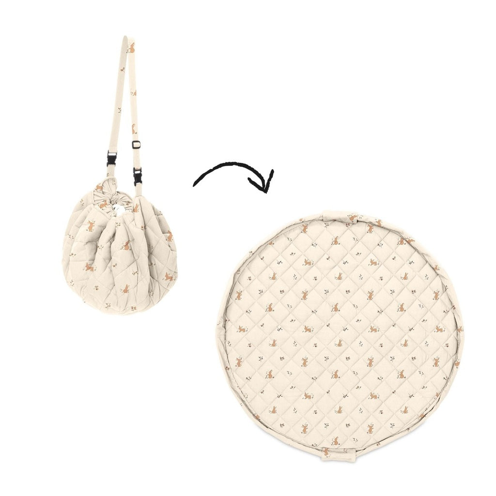 opbergzak/speelmat noomad soft, rabbit – PLAY & GO