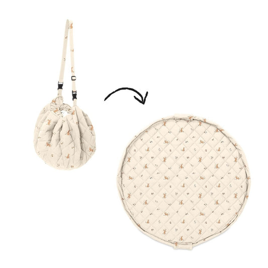 opbergzak/speelmat noomad soft, rabbit – PLAY & GO