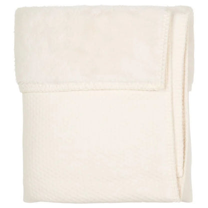 wiegdeken elim teddy, warm white - KOEKA