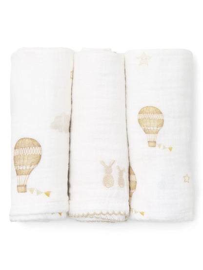 verzorgingsdoeken 3-pack, little voyager - POETREE KIDS