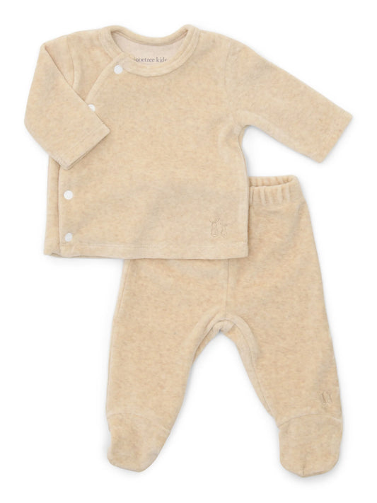 babyset comfy velours, sand - POETREE KIDS