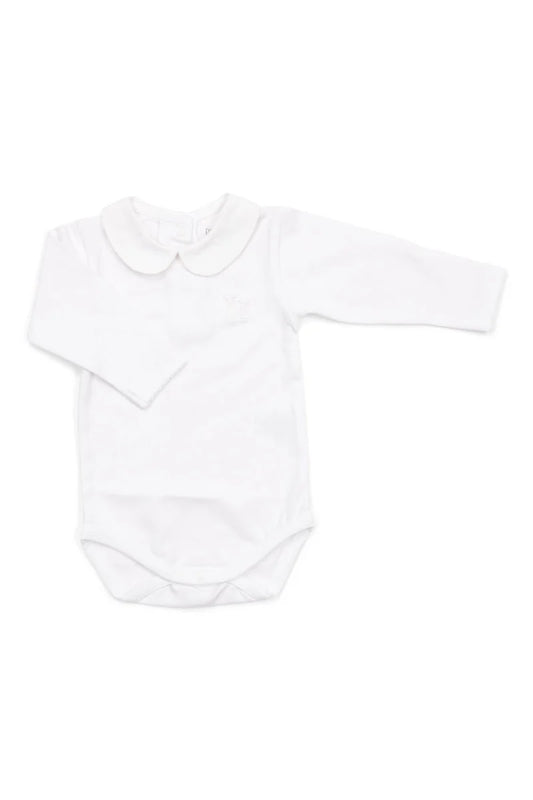 body lange mouw/rond kraagje noa, wit - POETREE KIDS