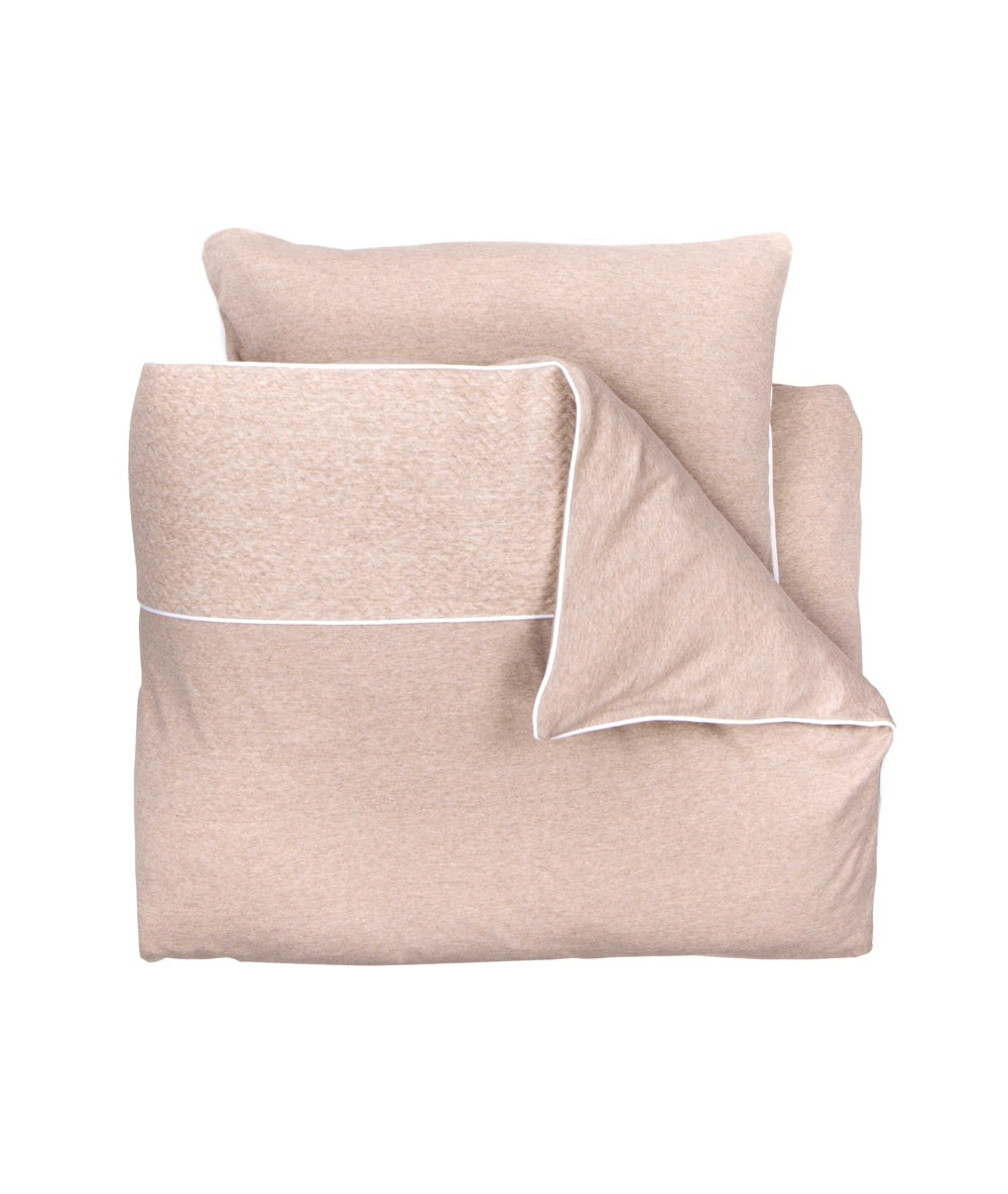 dekbedovertrek 140 x 200, chevron light camel - POETREE KIDS