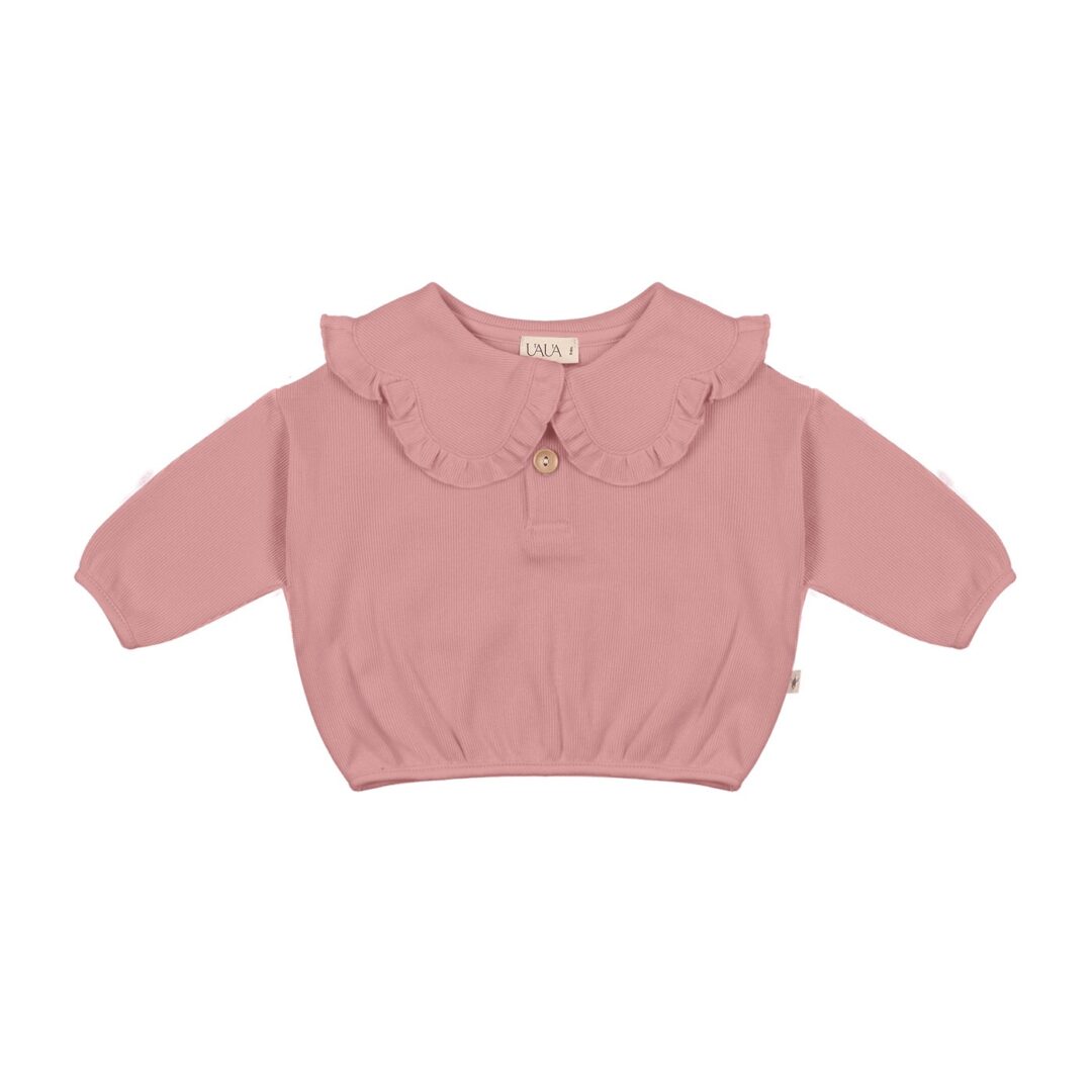 sweater bib, rosas - UAUA