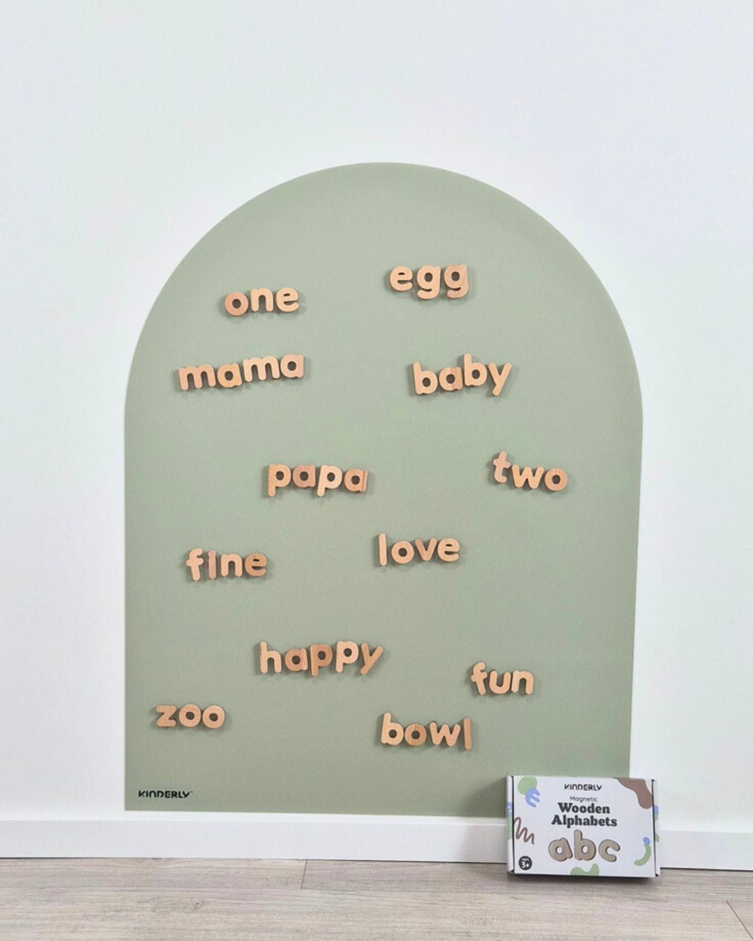 magnetische puzzel, wooden alphabets - KINDERLY