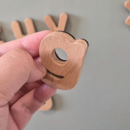 magnetische puzzel, wooden alphabets - KINDERLY