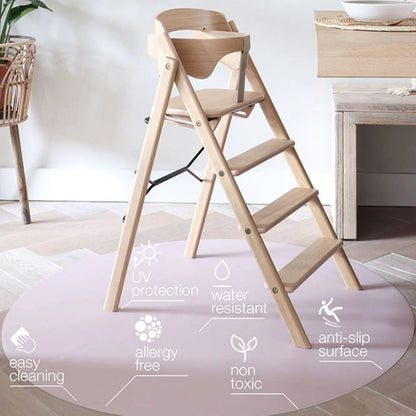 knoeimat rond anti-slip, oudroze - EEVEVE