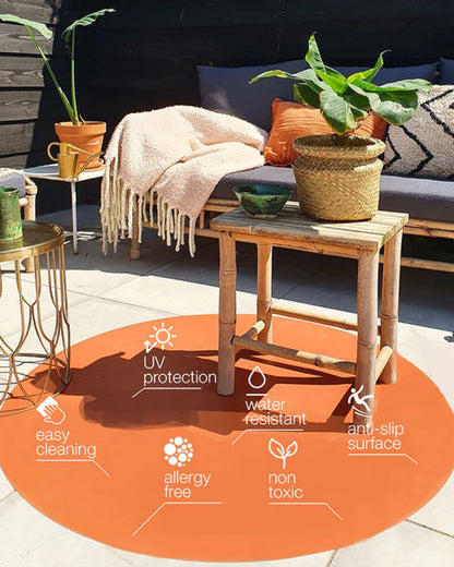 knoeimat rond anti-slip, roest - EEVEVE