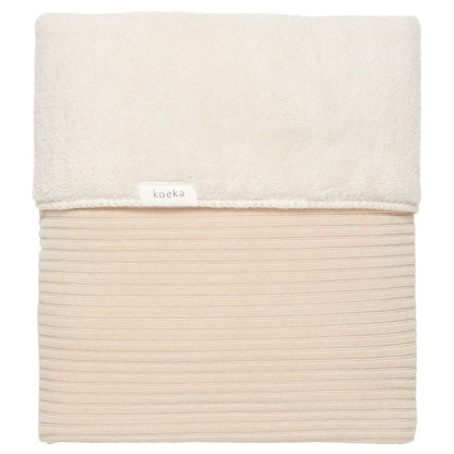 ledikantdeken vik teddy, sand - KOEKA