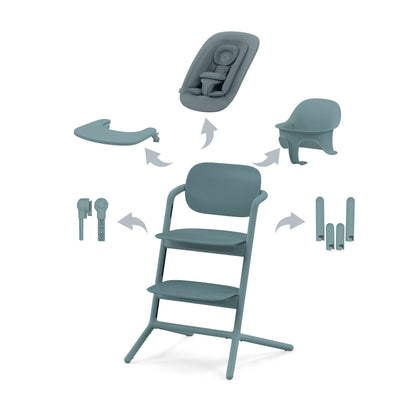 meegroeistoel LEMO 4-in-1, stone blue - CYBEX