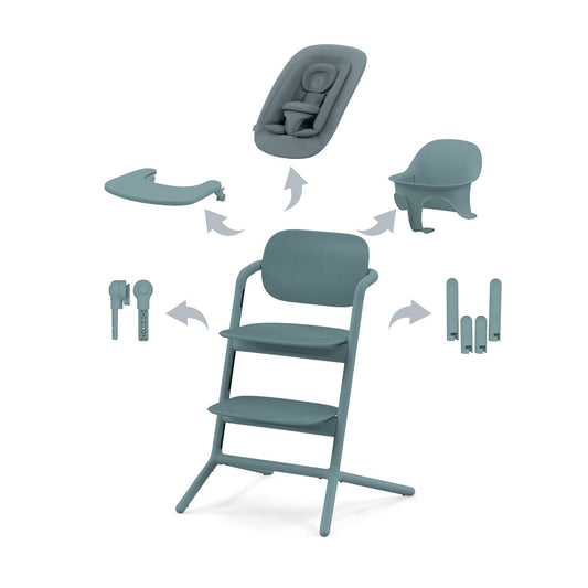 meegroeistoel LEMO 4-in-1, stone blue - CYBEX