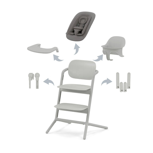 meegroeistoel LEMO 4-in-1, suede grey - CYBEX