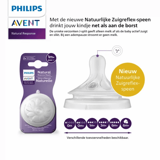 zuigspeen natural 3.0, 0m+ T2, duo - AVENT