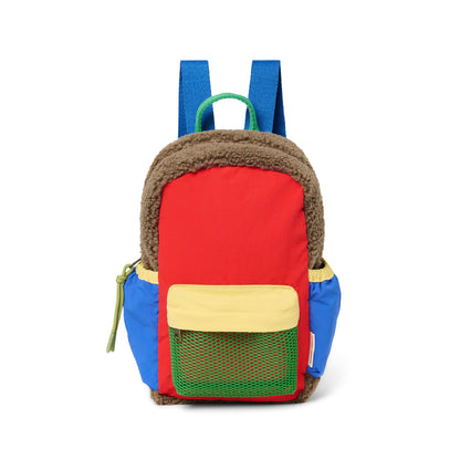 rugzak mini patchwork, fiery red - STUDIO NOOS