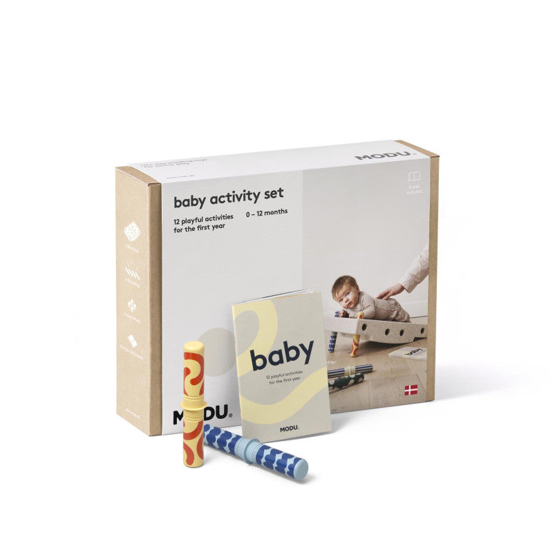 baby activity set, sand grey/honey yellow - MODU