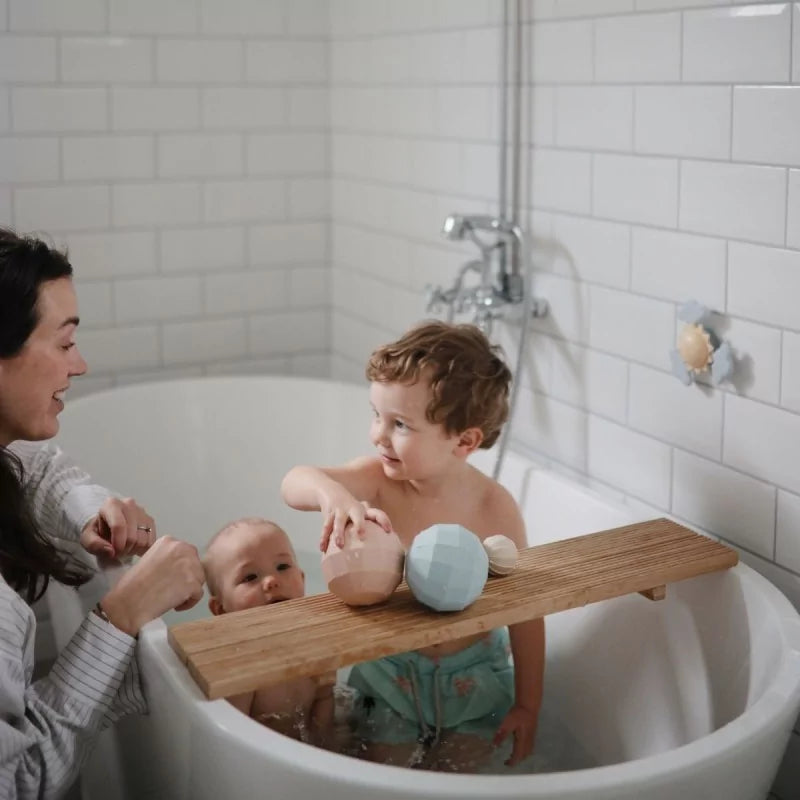 zintuiglijk speelgoed nesting spheres, blush - MUSHIE